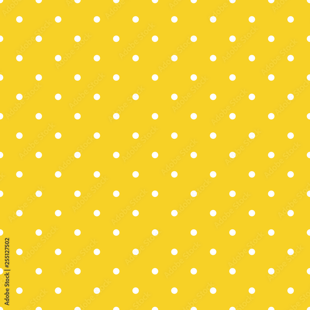 Orange vector seamless pattern background polka dot