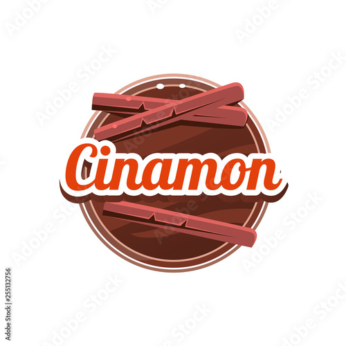 Cinamon Spice. Vector Illustration.