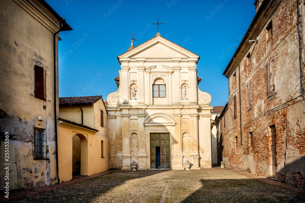 Sabbioneta, in provincis of Mantua. The church of San Rocco. Italy