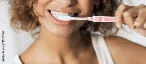 Professional tooth cleaning concept