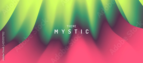 Abstract background with dynamic effect. Mystic vector Illustration..Trendy gradients. Can be used for advertising, marketing, presentation.