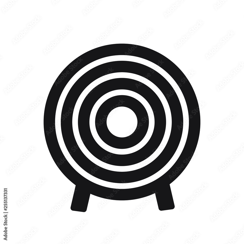 Target icon. Vector illustration isolated on white background. Target icon. Vector illustration isolated on white background.