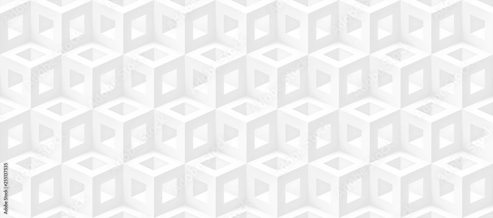 Realistic 3d vector cubes light texture, geometric seamless pattern, design white background for you projects Realistic 3d vector cubes light texture, geometric seamless pattern, design white background for you projects