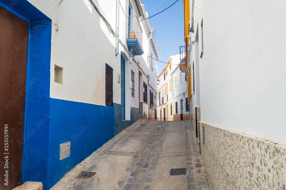 White street of Olvera, Andalusia, Spain