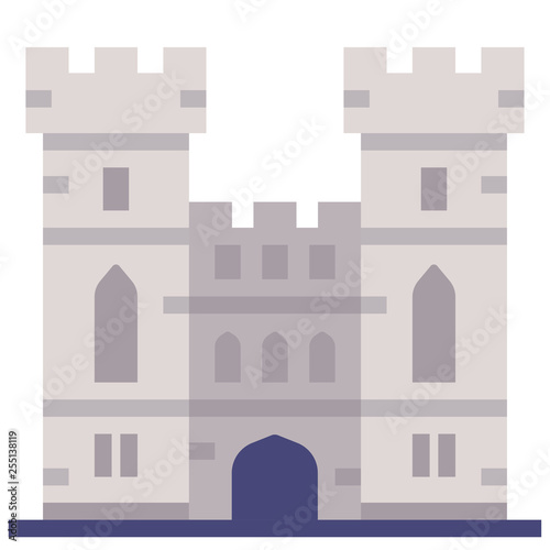 Windsor castle flat illustration