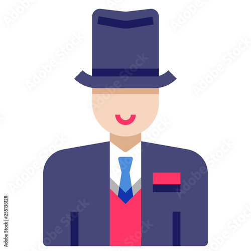 UK sir flat illustration