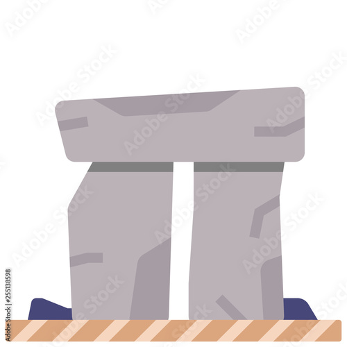 Stonehenge flat illustration