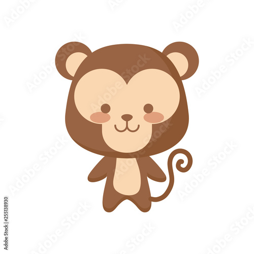 cute monkey animal character