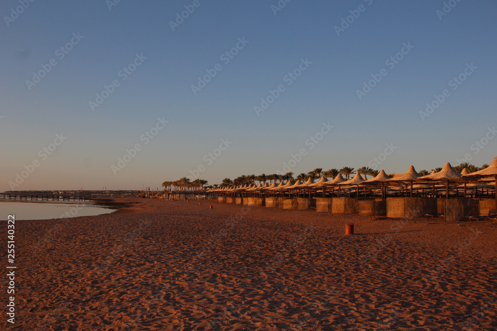 Obraz premium beach at sunset