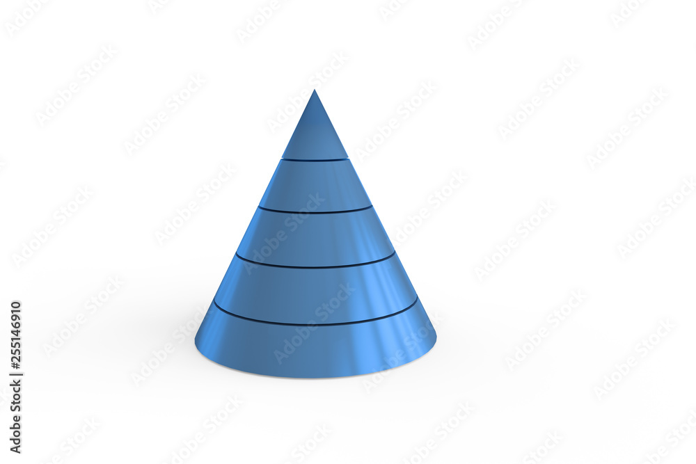 Fototapeta premium 3d model pyramid, 3d rendering
