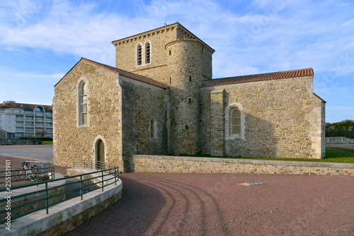 11th century Saint Nicolas priory at Les Sables d'Olonne, commune in the Vendée department in the Pays de la Loire region in western France