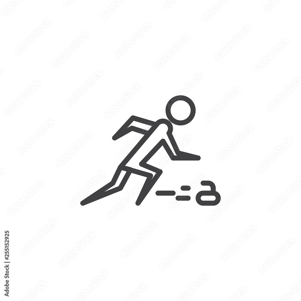 Curling sport line icon. linear style sign for mobile concept and web design. Curler athlete with stone outline vector icon. Winter sports game symbol, logo illustration. Pixel perfect vector graphics Curling sport line icon. linear style sign for mobile concept and web design. Curler athlete with stone outline vector icon. Winter sports game symbol, logo illustration. Pixel perfect vector graphics