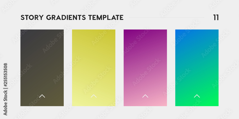 Fototapeta premium Gradient template for social media