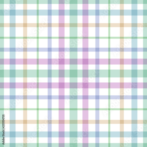 Seamless background consisting of pastel color stripes, looking like a kitchen tablecloth