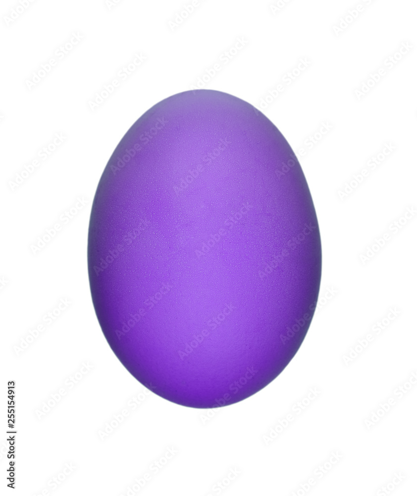 Purple Chicken Egg isolated on white background Purple Chicken Egg isolated on white background