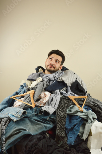 Young men cant decide what to wear
