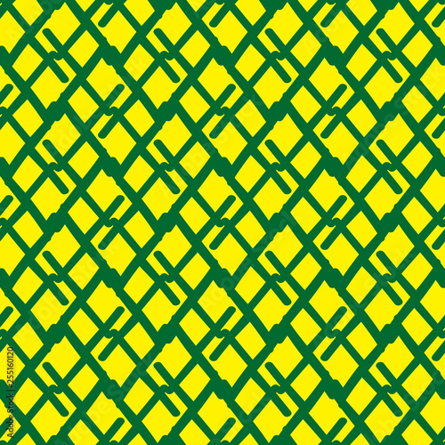 Bright seamless pattern with alternate geometric elements.