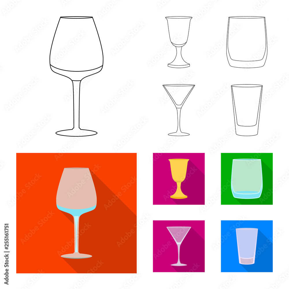 Vector illustration of form and celebration sign. Collection of form and volume stock symbol for web.