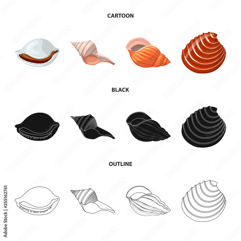 Vector design of animal and decoration logo. Set of animal and ocean stock symbol for web. Vector design of animal and decoration logo. Set of animal and ocean stock symbol for web.