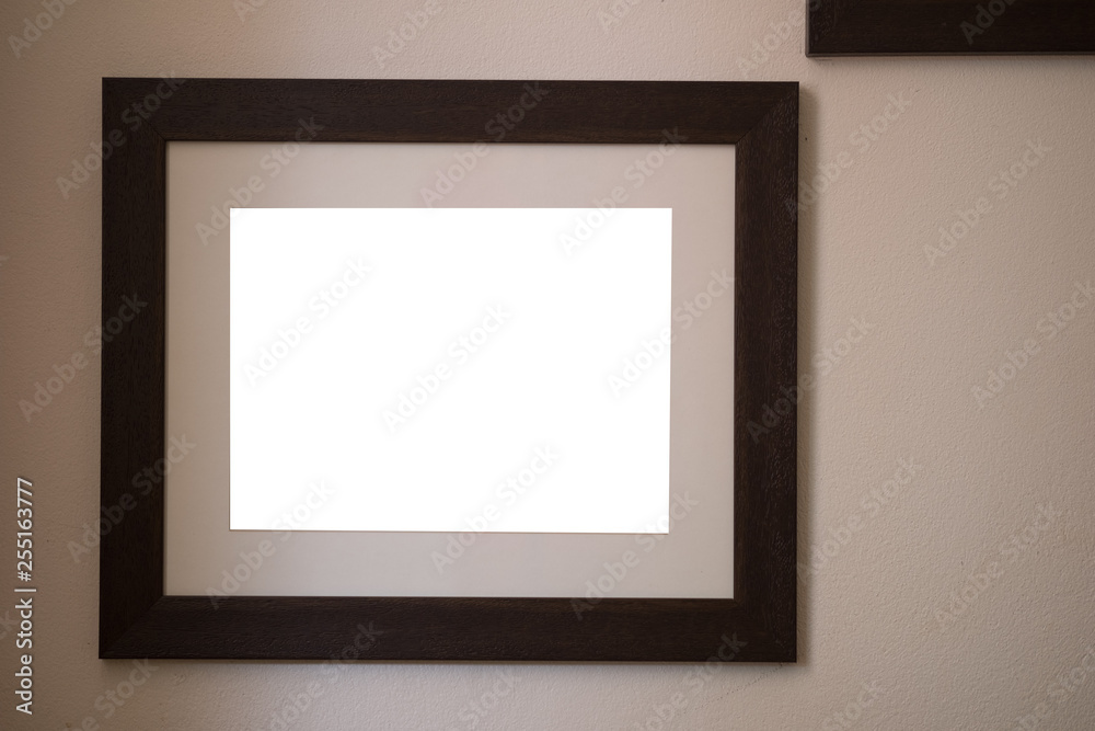 Empty frame on wall Empty frame on wall