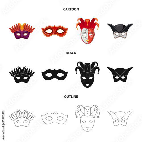 Vector design of luxury and celebration icon. Collection of luxury and hide  vector icon for stock.