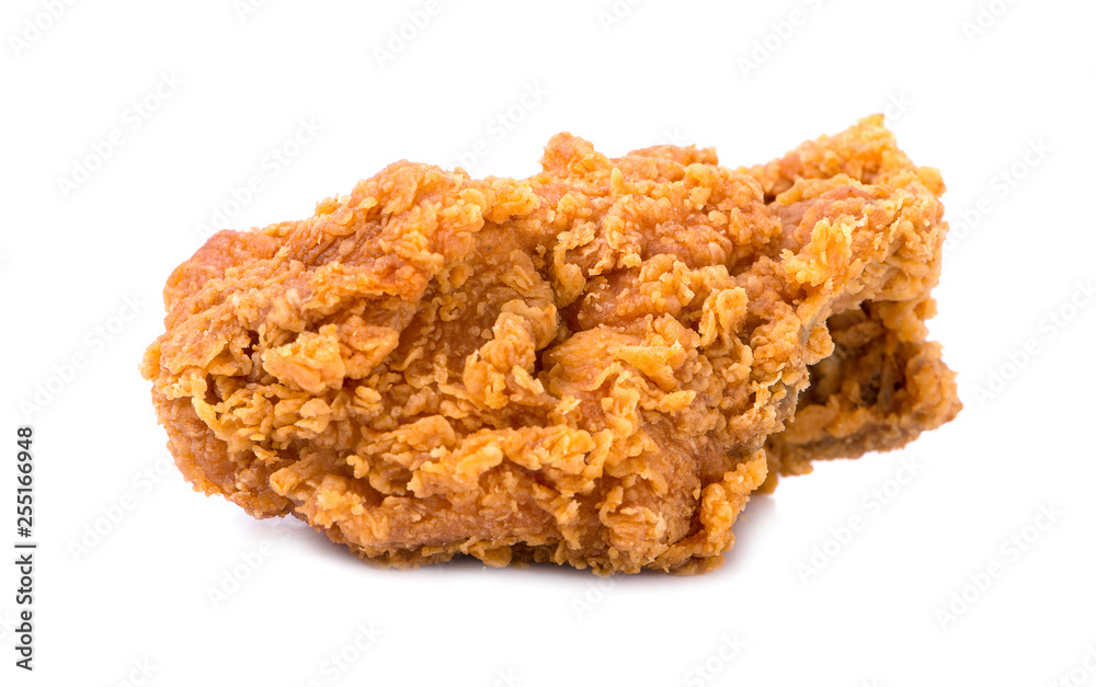 hot and crispy fried chicken legs isolated on a white background hot and crispy fried chicken legs isolated on a white background