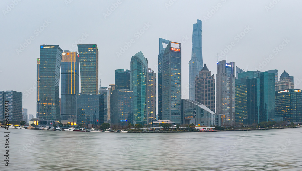 High-rise buildings in Lujiazui, Shanghai