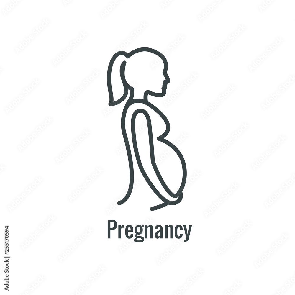 Obraz premium Pediatric Medicine with Baby / Pregnancy Related Icon