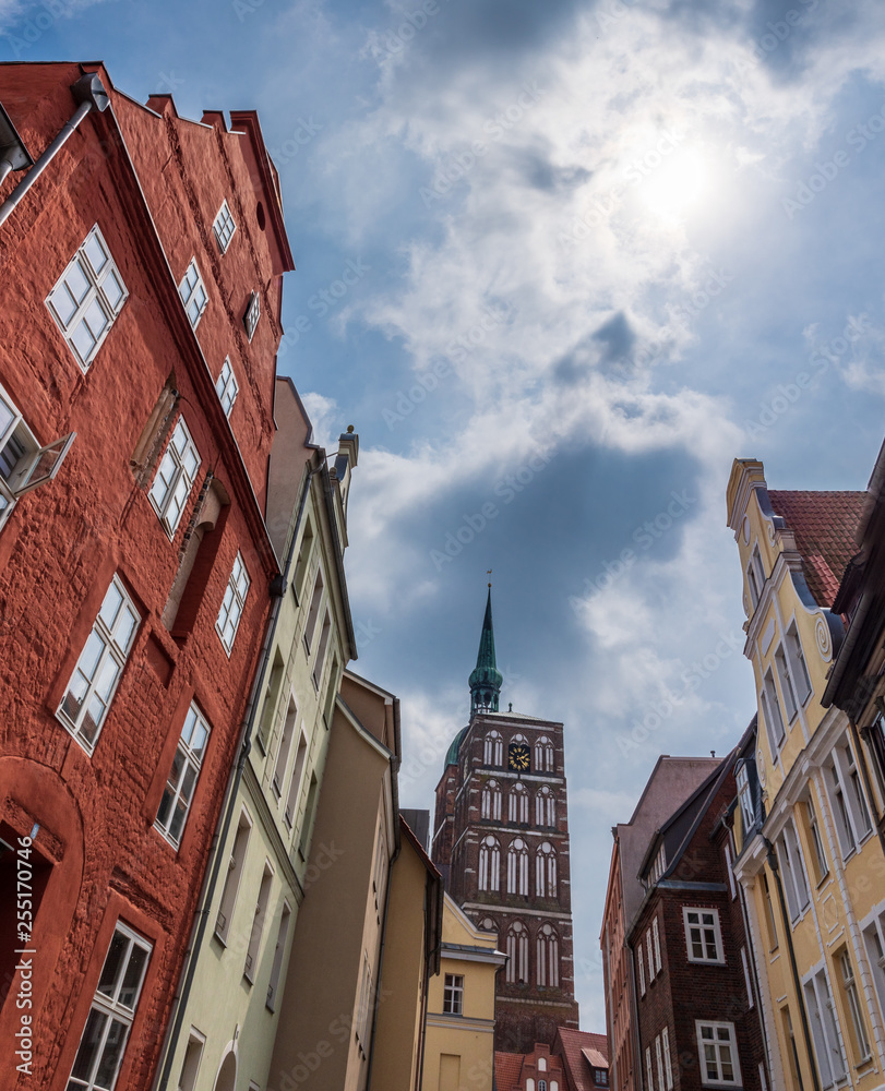 architecture of  a city Stralsund, Germany