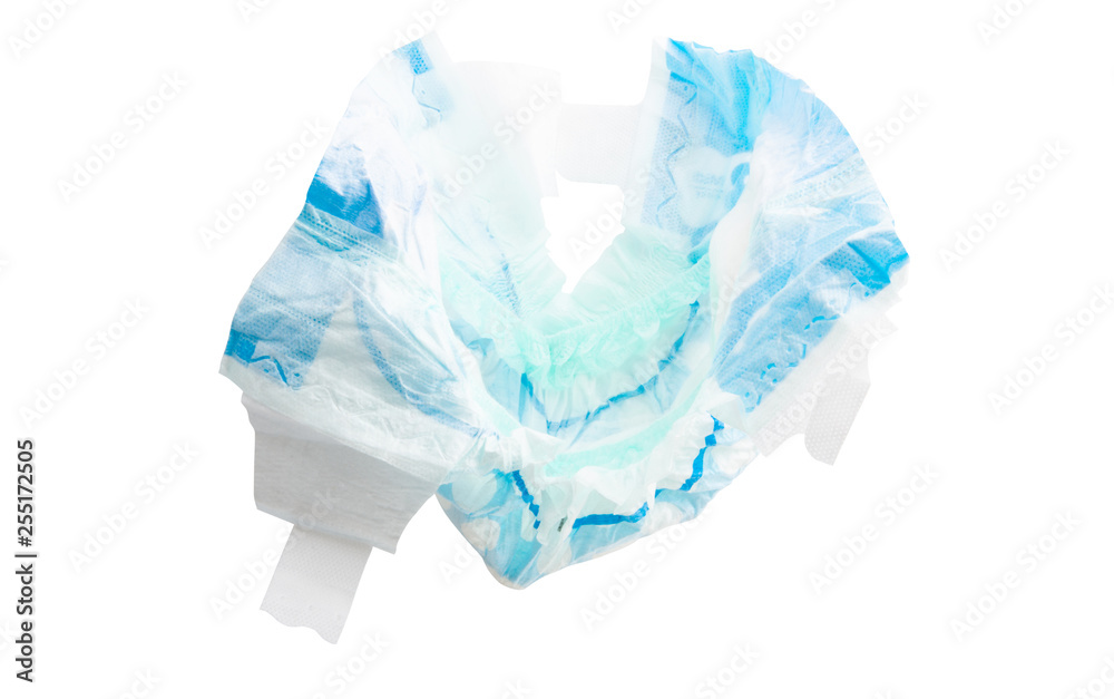Fototapeta premium baby diapers isolated