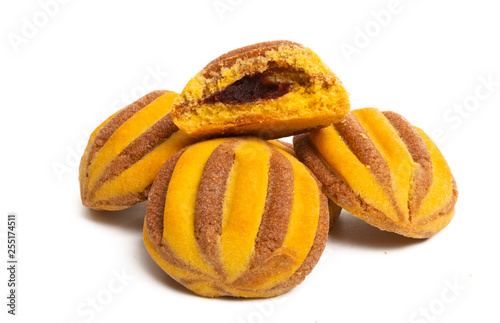 Wallpaper Mural striped cookies isolated Torontodigital.ca