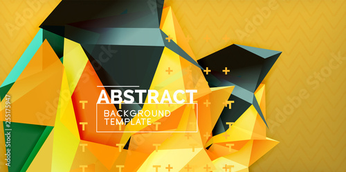 Triangular low poly background design