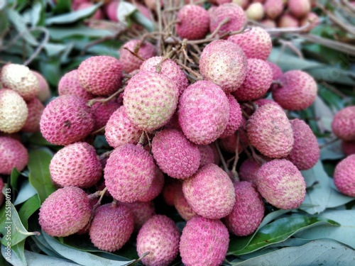 Stack of lychee