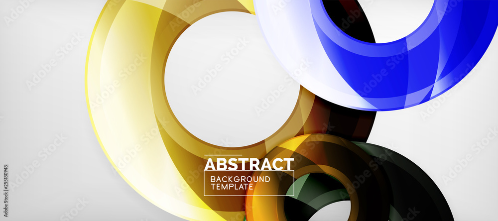 Glossy circles geometric background Glossy circles geometric background