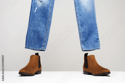 Fashionable Boots and jeans set whithout model photo