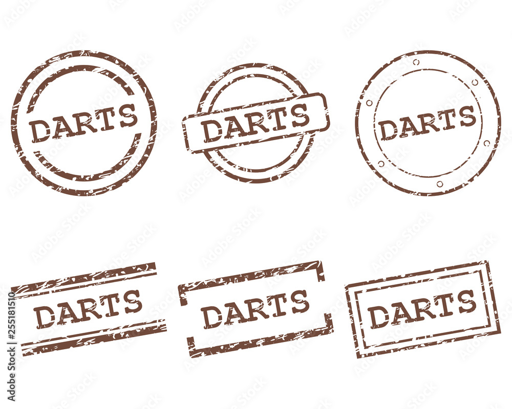 Fototapeta premium Darts Stempel