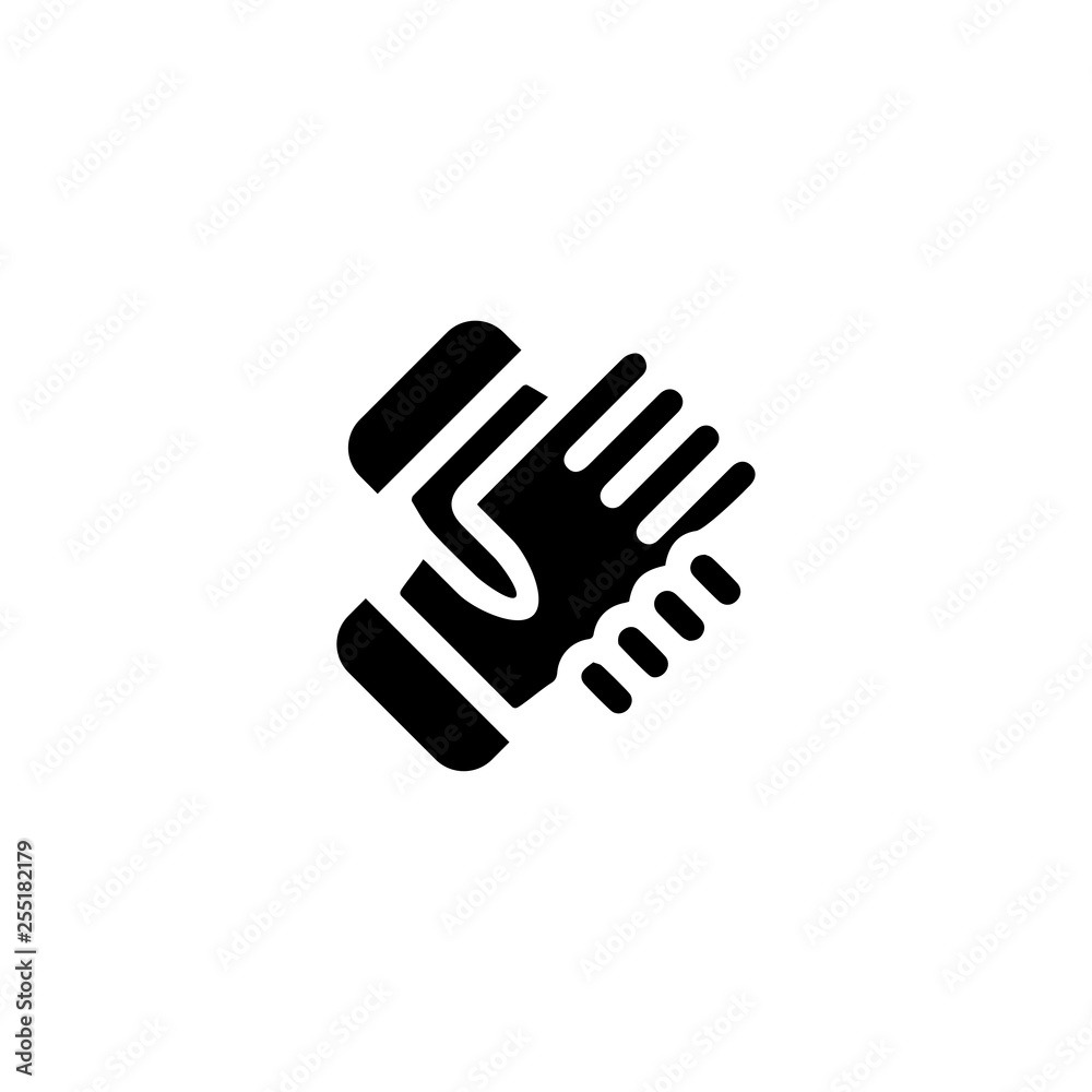 Handshake icon. Business sign