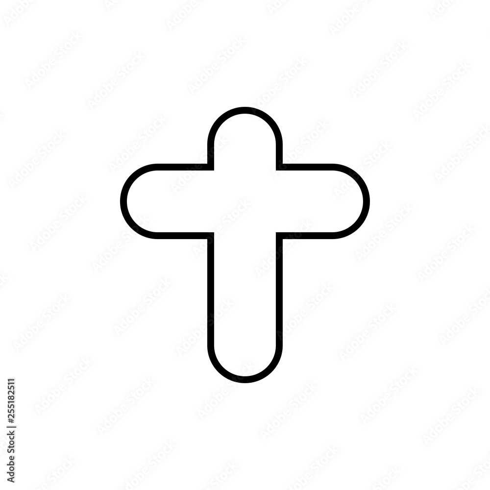 Obraz premium Christian cross icon