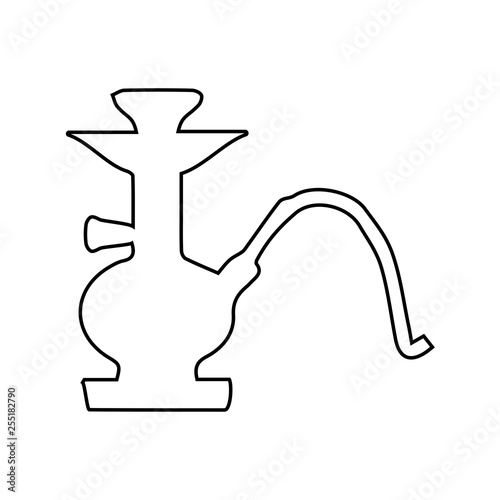 Hookah icon. Arabian smoke sign