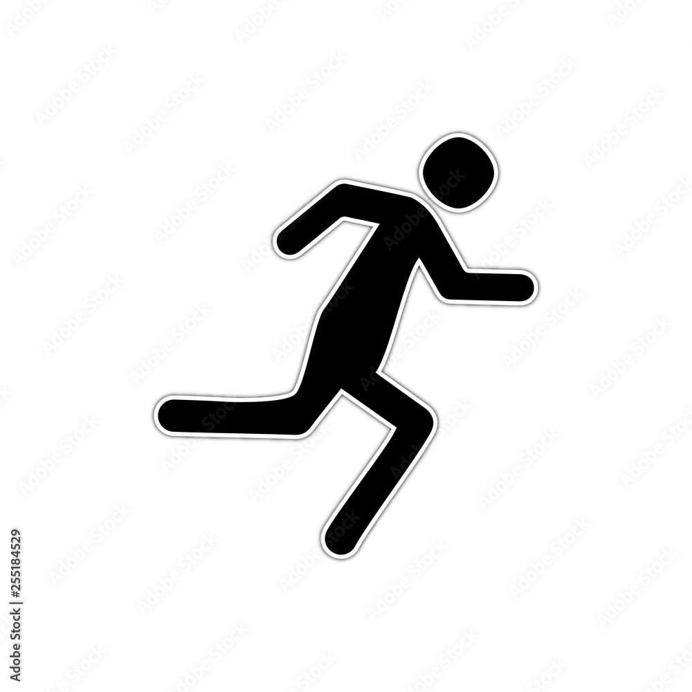 Runner  silhouette icon