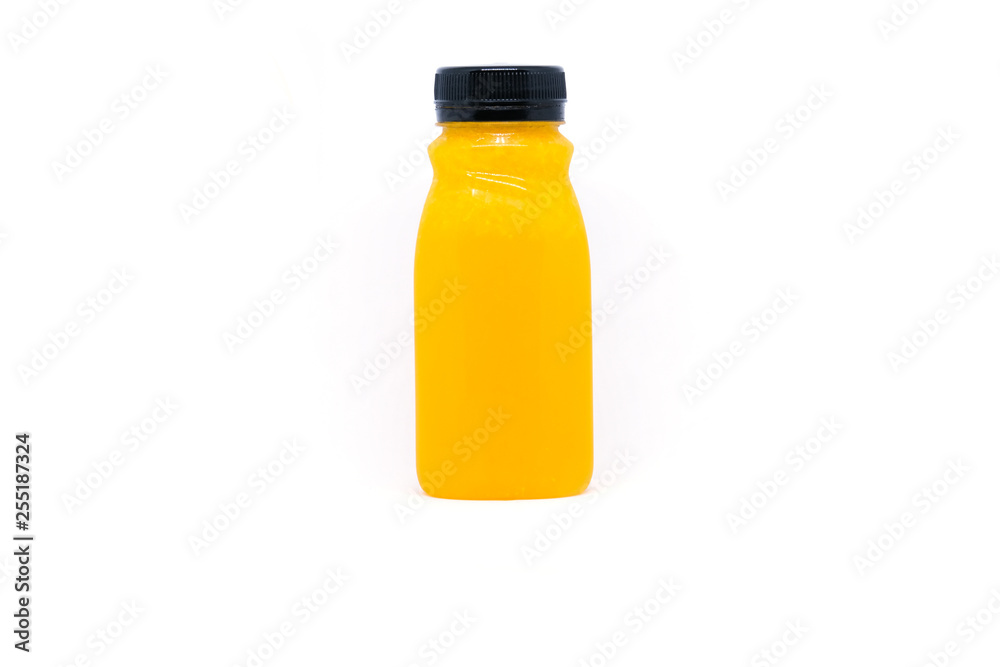 Orange juice in bottle Orange juice in bottle