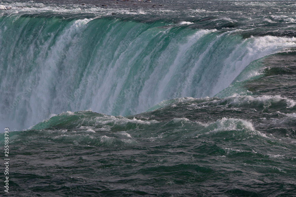 Top of Horseshoe Falls, Niagara Falls, Canada in Winter