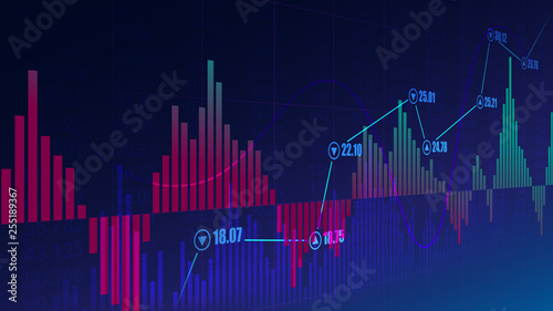 Stock market or forex trading graph in graphic concept © SITTIPONG
