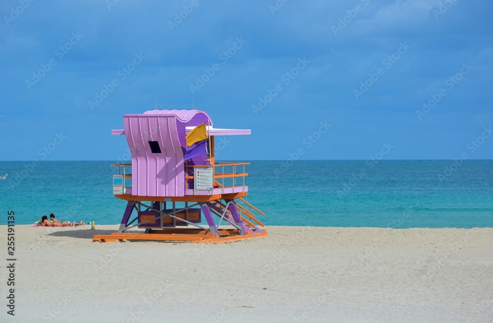 Lifeguard in Miami Beach, horizontal Lifeguard in Miami Beach, horizontal