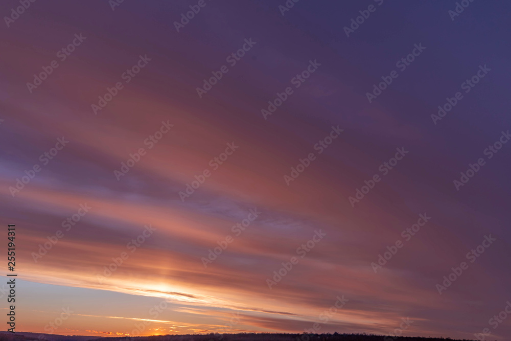 sunset sky shot on March 12, 2019 in Cheboksary, Russia sunset sky shot on March 12, 2019 in Cheboksary, Russia