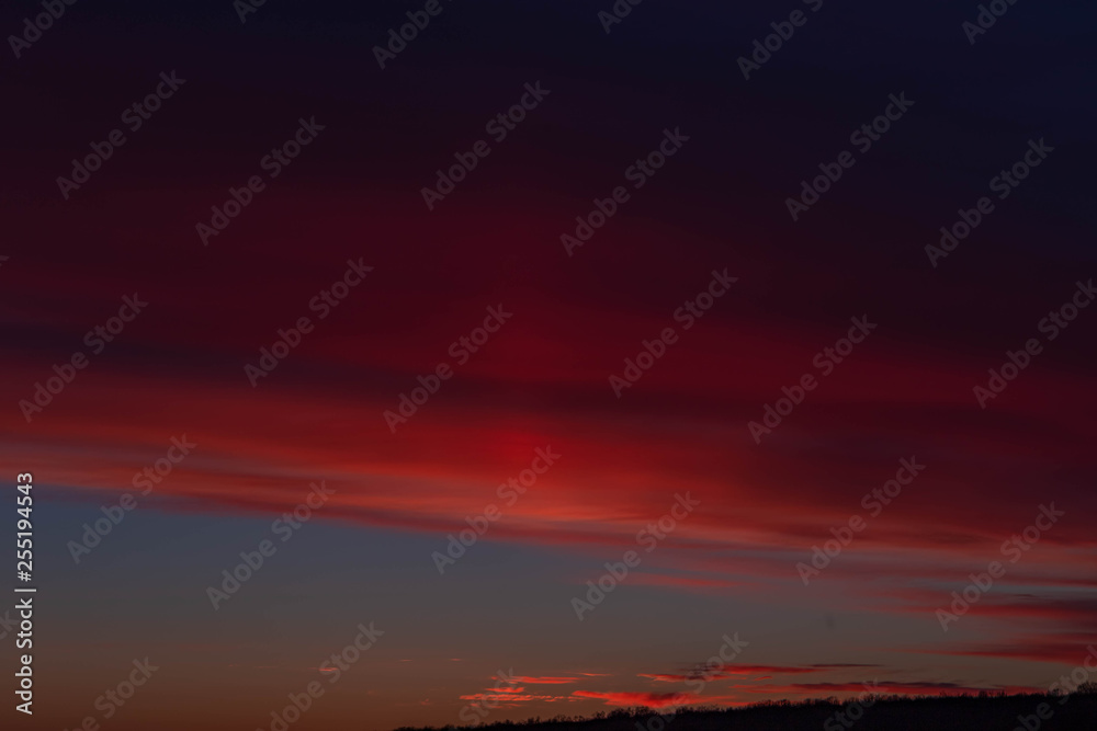 sunset sky shot on March 12, 2019 in Cheboksary, Russia sunset sky shot on March 12, 2019 in Cheboksary, Russia