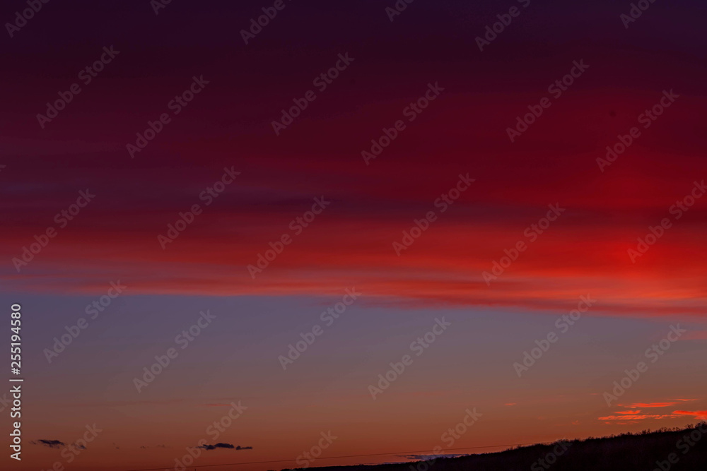 sunset sky shot on March 12, 2019 in Cheboksary, Russia sunset sky shot on March 12, 2019 in Cheboksary, Russia