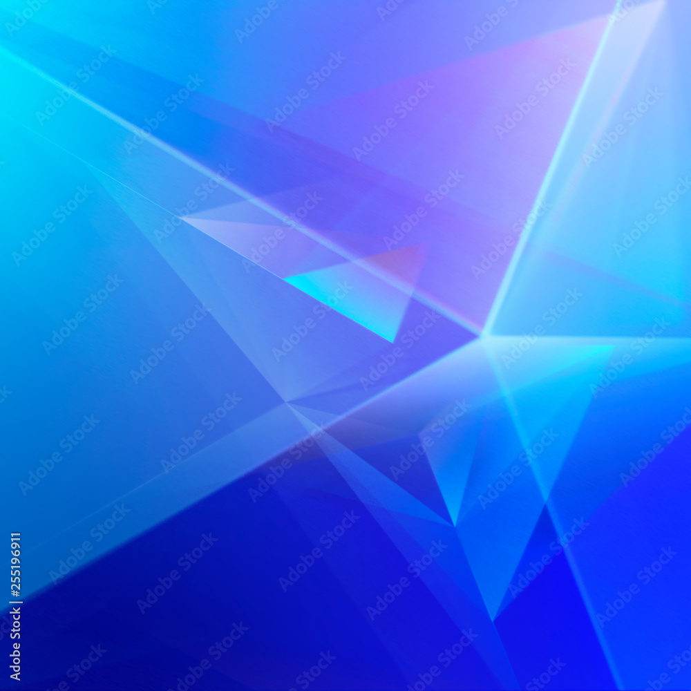 Obraz premium Abstract Geometric Blue - Purple Background
