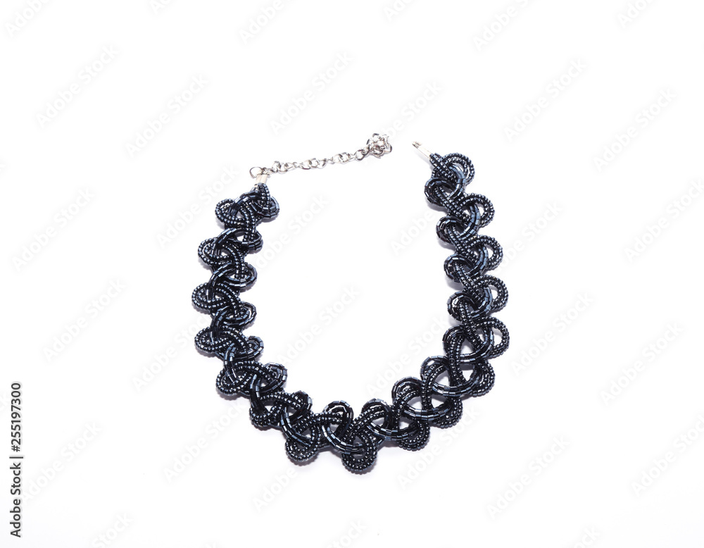 Obraz premium women's necklaces made of colored stones (life style) 
