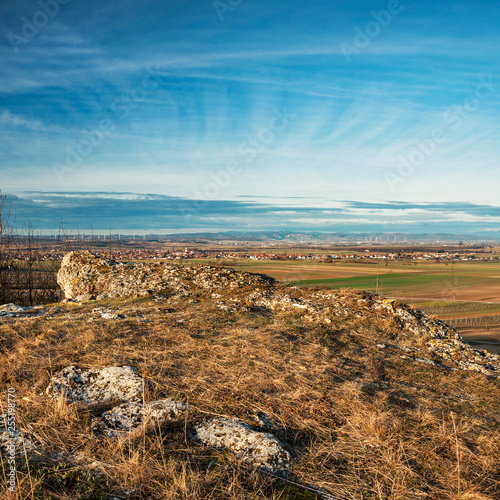 Blick über das Wulkatal im Burgenland